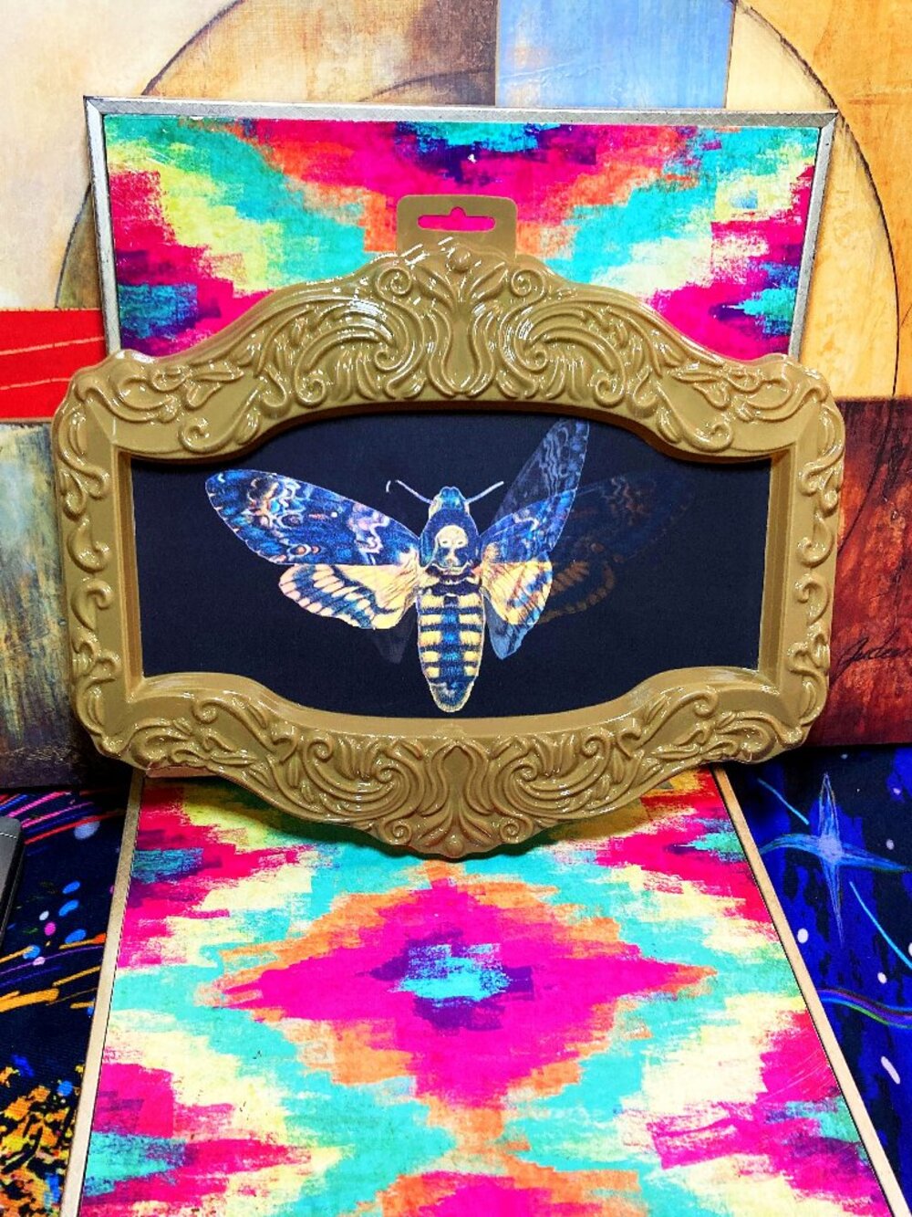 DARK MOTH CHANGING PICTURE WALL ART GOTH EMO ACADEMIA